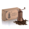 Black Pepper and Spice Grinder, Manual Pepper Mill with Handle - CRYSTALIA GLASS